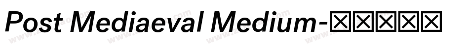 Post Mediaeval Medium字体转换